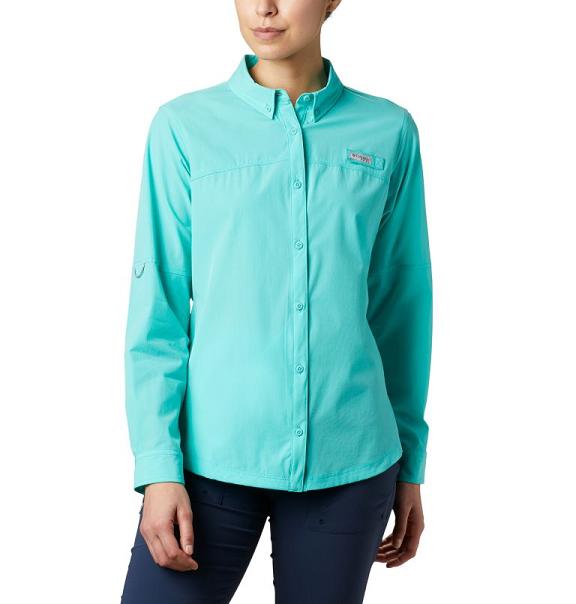 Columbia Coral Point Shirts Women Blue USA (US1771052)